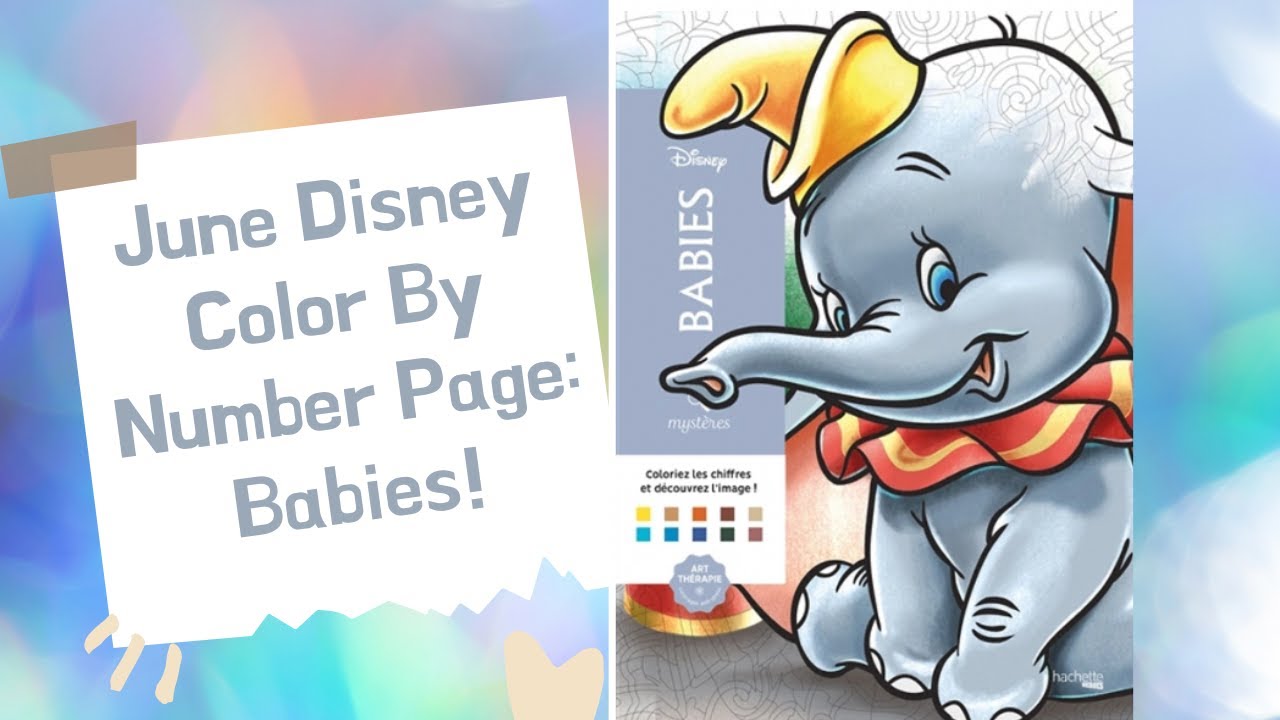 June Disney Color By Number Page!