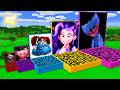 SURVIVAL INSIDE this ALL SIZE MAZE with Poppy Playtime | Huggy Wuggy | LILY LOVE BRAIDS | Minecraft