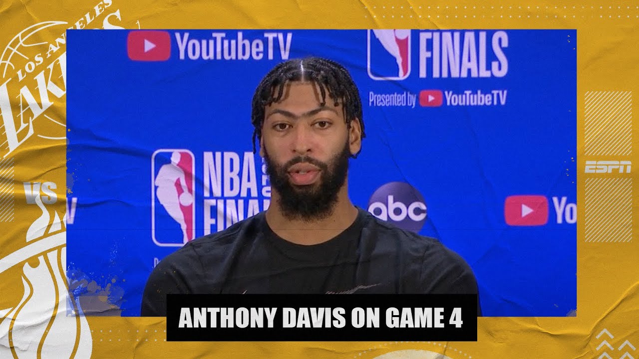 Anthony Davis On Text From Lebron That Game 4 Was Most Important Of His Career 2020 Nba Finals Youtube