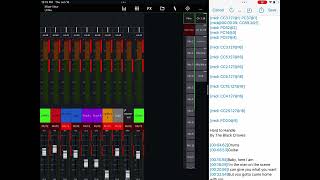 Using st3 to control ui24 via virtual midi with mixing station on iOS screenshot 5