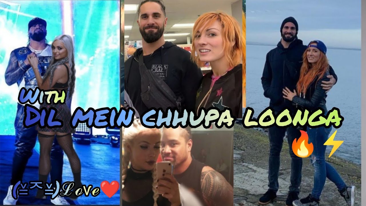 Sath & becky 💗Jimmy & liv songwith DIL MEIN CHHUPA LOONGA#sethrollins#jimmyuso#beckylynch#livmorgan