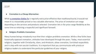 Debunking Some Misconception on Cremation Services Update