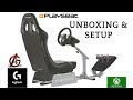 Unboxing and setup playseat evolution alcantara  logitech g920