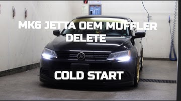 MK6 JETTA WITH MUFFLER DELETE COLD START