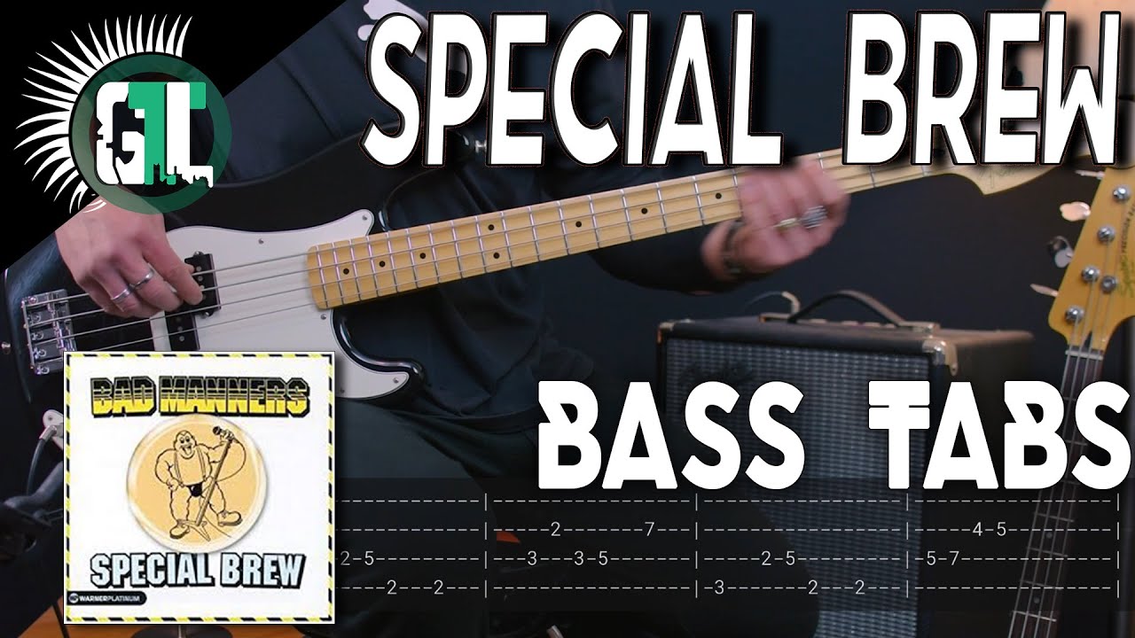 Bad Manners Special Brew Bass Cover With Tabs In The Video YouTube