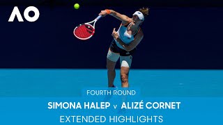 Simona Halep v Alizé Cornet Extended Highlights (4R) | Australian Open 2022