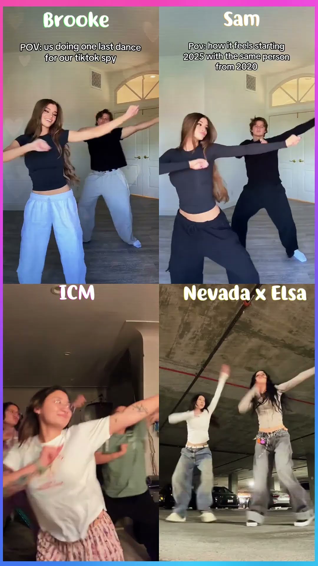 Bonji - Brooke x Sam x ICMTriplets x Nevada x Elsarca #shorts #dance #tiktok