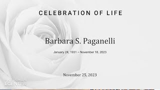 Barbara S.  Paganelli funeral service
