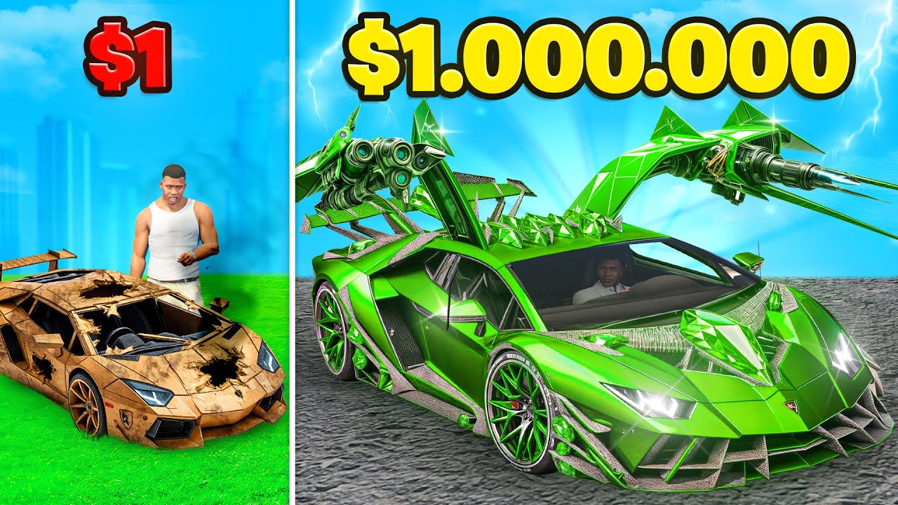 LAMBORGHINI de 1$ vs 1.000.000$ en GTA 5