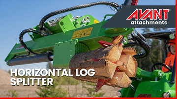 Avant attachments: Horizontal log splitter