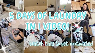 *EXTREME* LAUNDRY MOTIVATION || DOING LAUNDRY FOR A FAMILY OF 6 || IT TOOK ME 5 DAYS!!! by Veronda Alvarado 11,097 views 1 year ago 36 minutes