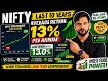 Nifty Last 10 Years la 13% Return Kuduthuruku! Real Data Analysis Tamil