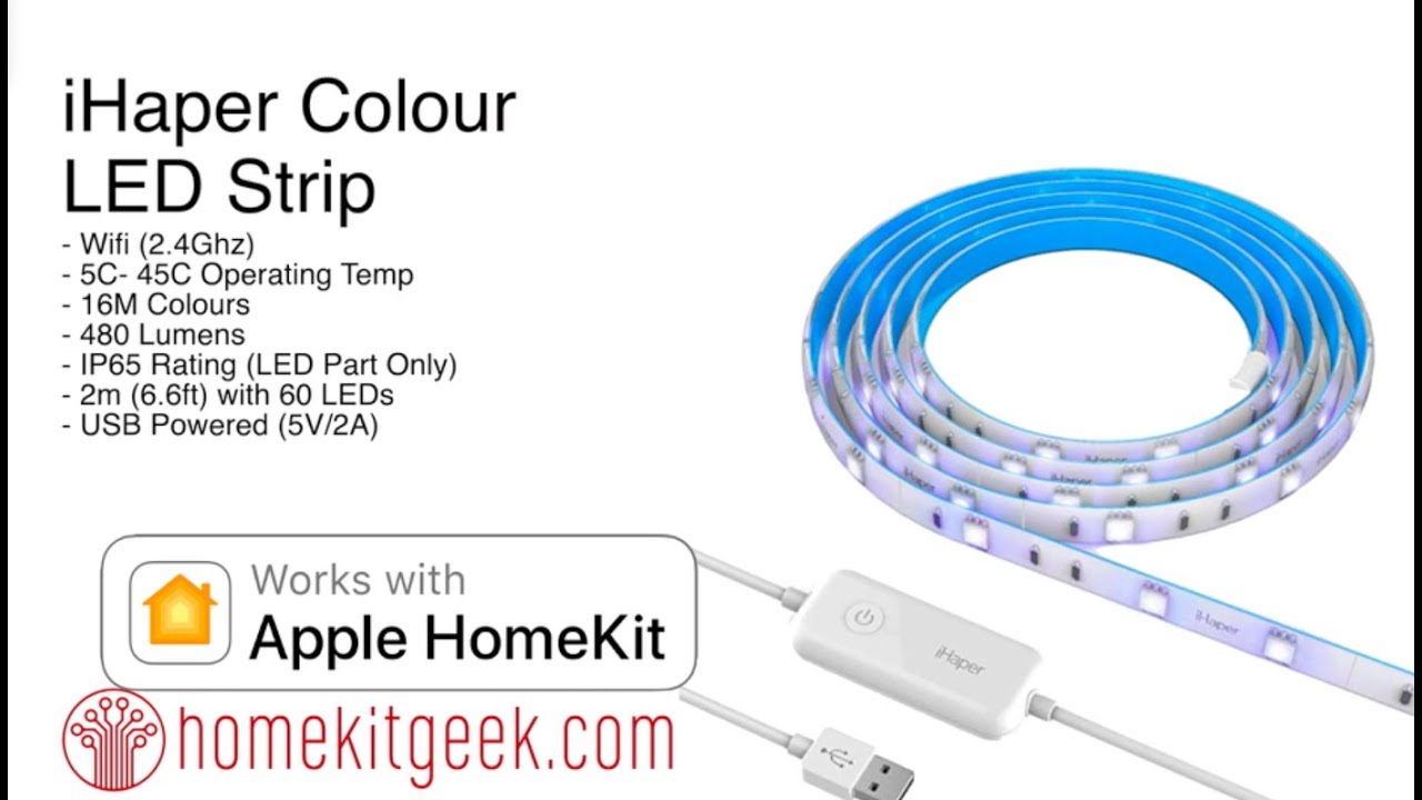 Telegraf Modtager Fyrretræ iHaper Homekit LED Strip. - YouTube