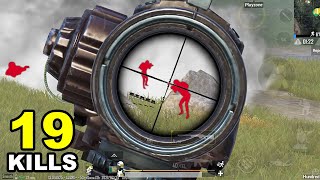 Wall Hack + AWM vs FULL SQUAD - PUBG Mobile Gameplay 111