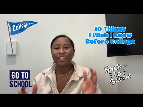 10 THINGS I WISH I KNEW BEFORE COLLEGE - YouTube