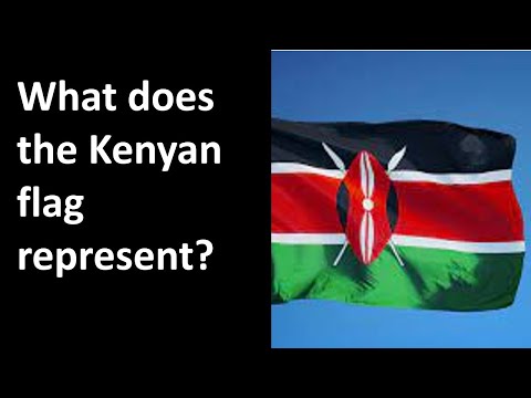 What does the Kenyan flag represent?