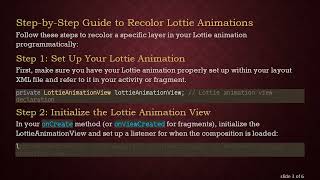 How to Programmatically Recolor Lottie Animations in Android Apps Content