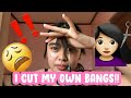 I CUT MY OWN BANGS?! (Fail or Not) | Lj Torres