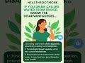 🧊Avoid Chilled Water! It may cause headaches, sore throat & slow digestion. #Healthrootmonk