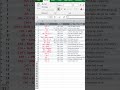 EXCEL SHORTCUTS