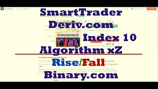Celebrity SmartTrader Deriv com Index 10 Algorithm xZ Rise Fall Binary com Wealth