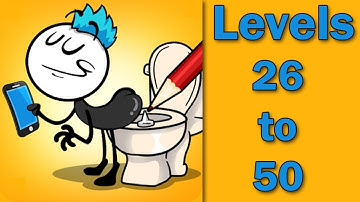 Troll Master - Draw One Part - Brain Test: All Levels Gameplay Level 26 to Level 50