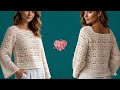 Schritt Für Schritt Anleitung Für Eine Einfache Häkelbluse Für Den Frühling DIY