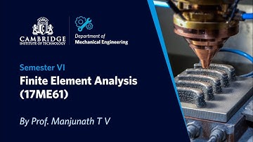 ANALYSIS OF BEAMS/ PROBLEMS/FINITE ELEMENT ANALYSIS/17ME61/VTU/SYLLABUS