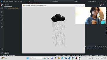 Running Code - "Animasi Awan dan Hujan yang Bergerak Realistis 3D" - UTP Grafika Komputer