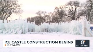 Ice Castle Construction Begins