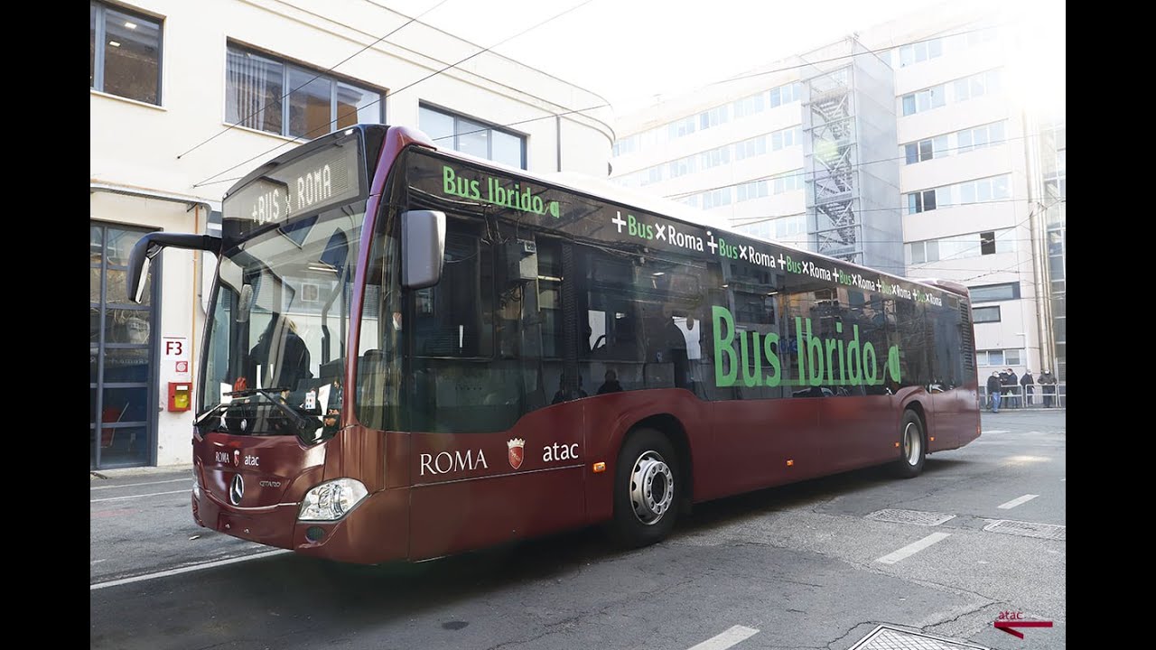 Presentazione Bus Ibridi. Roma Atac. Roma in Omsi 2