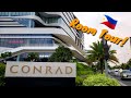 Conrad Hotel Deluxe Bay View Room Tour in Pasay, Manila, Philippines