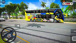 INSANE Double Decker Bus Mod in Bus Simulator Indonesia! Realistic Highway Drive Gameplay screenshot 3