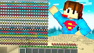 I Got 1 Million SUPERHERO Hearts in Minecraft