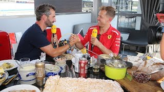 Timo Glock und Sebastian Vettel babbeln hessisch - Interview Hockenheim 2018 (RTL)