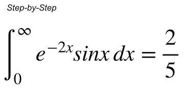 Integral of e^-2xsinx from 0 to infinity (a better way) 💪