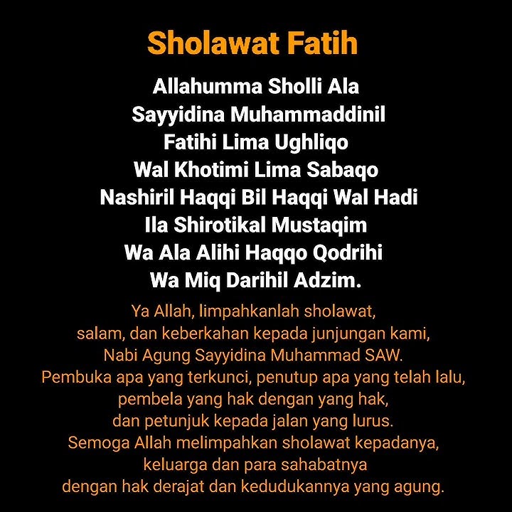 sholawat al fatih