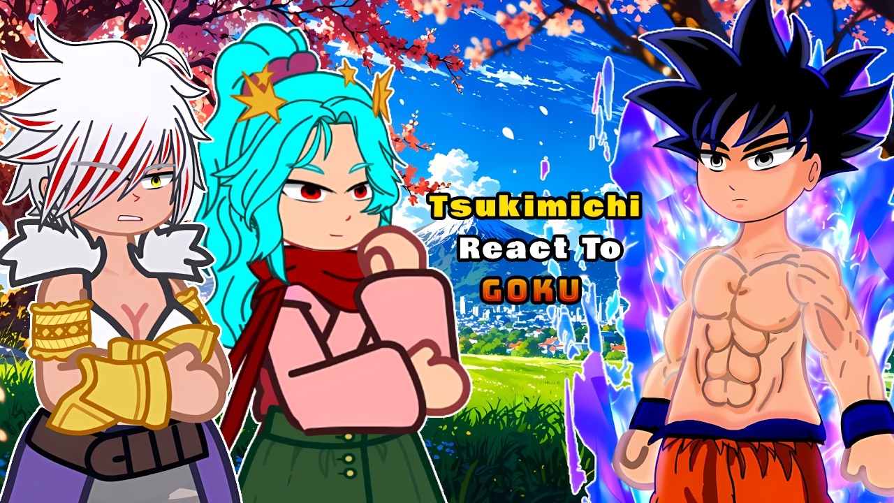 Tsukimichi Moonlit Fantasy react to Goku | Dragon Ball | Gacha React 🇺🇸🇧🇷