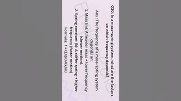 What Does the Frequency of a Mass-Spring System Depend On? 🎵 | Class 10 Physics | Engliopedia