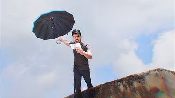 Jumping from roof with umbrella(parachute)-will it save me?