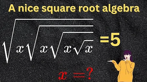 A nice square root math simplification | Find the value of 'x' #maths #squareroots #simplification