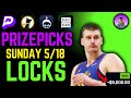 PRIZEPICKS NBA SUNDAY 5/18/25 - FREE PICKS!!! (BEST VALUE 🔥) BEST PLAYER PROPS and BETS