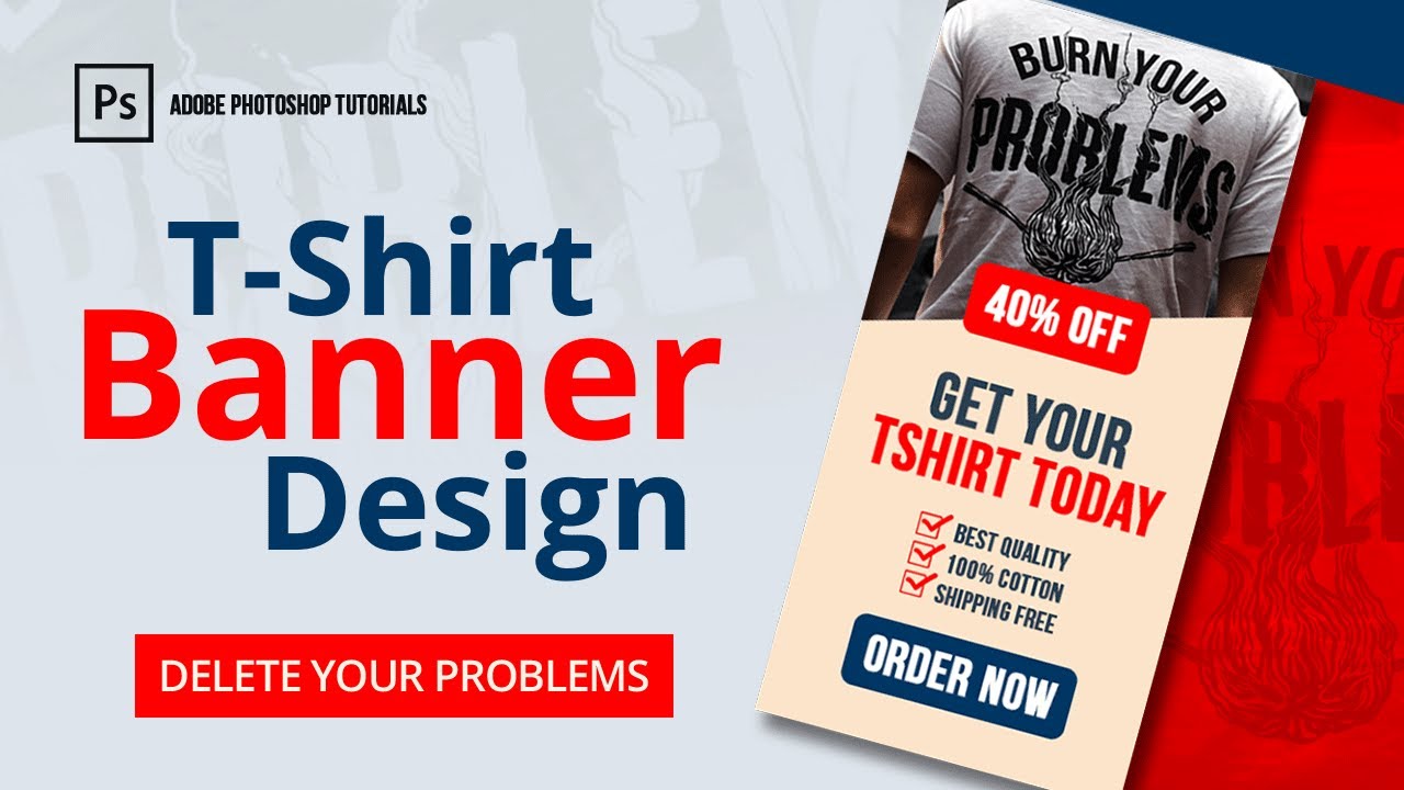 T-shirt banner design | Burn your 