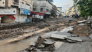 اثار الدمار الذي خلفه الاحتلال في مخيم طولكرم