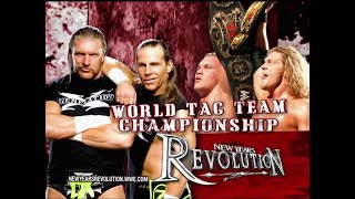 Wwe - Tag team Championship Mach : DX(Shawn Michaels y triple H) vs Rated-RKO - مصارعة حره دموية