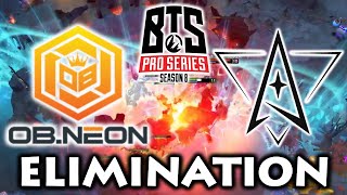 ELIMINATION !!! OB.NEON vs POLARIS ESPORTS - BTS Pro Series S8 Dota 2