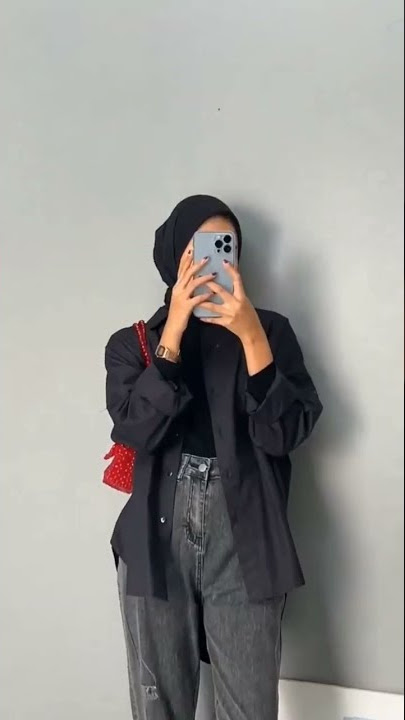 black outfit hijab friendly 🥰🖤 #shopeehaul #outfitideas