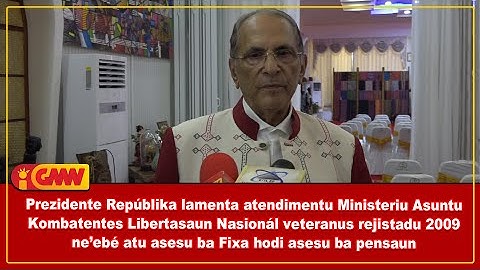 PR lamenta atendimentu MACLN veteranus rejistadu 2009 ne’ebe atu asesu ba Fixa hodi asesu ba pensaun