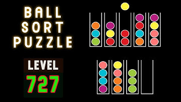 BALL SORT PUZZLE | LEVEL 727 🤑🆒♋🅾️Ⓜ️©️🏀🧶🥍⚾😋⚽🔵🤪🥎