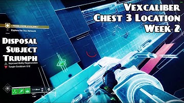 Destiny 2 - Vexcaliber Glaive 3rd chest location (Week 2) - NODE.OVRD.AVAL - Exotic Mission